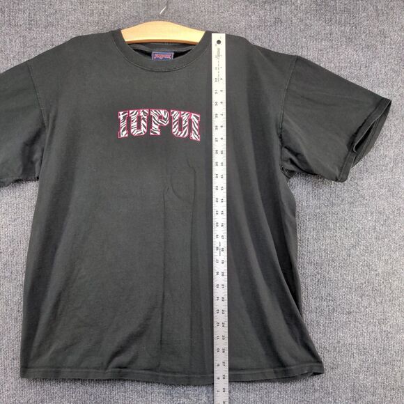 JanSport Men's IUPUI T-Shirt Black Size XL Short Sleeve Crew Neck Vintage - Picture 10 of 12